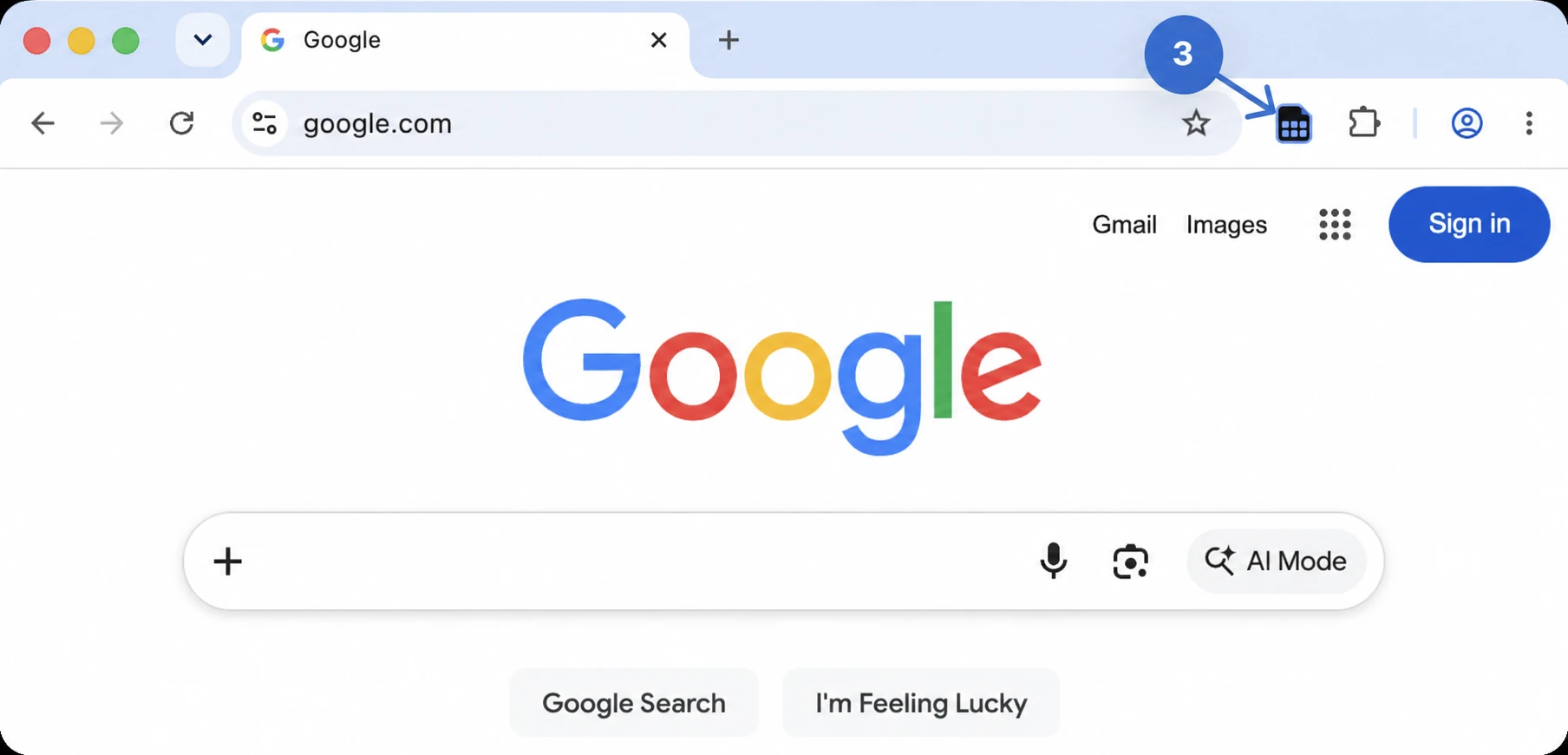 Pinned CSV Reader icon in the Chrome toolbar.